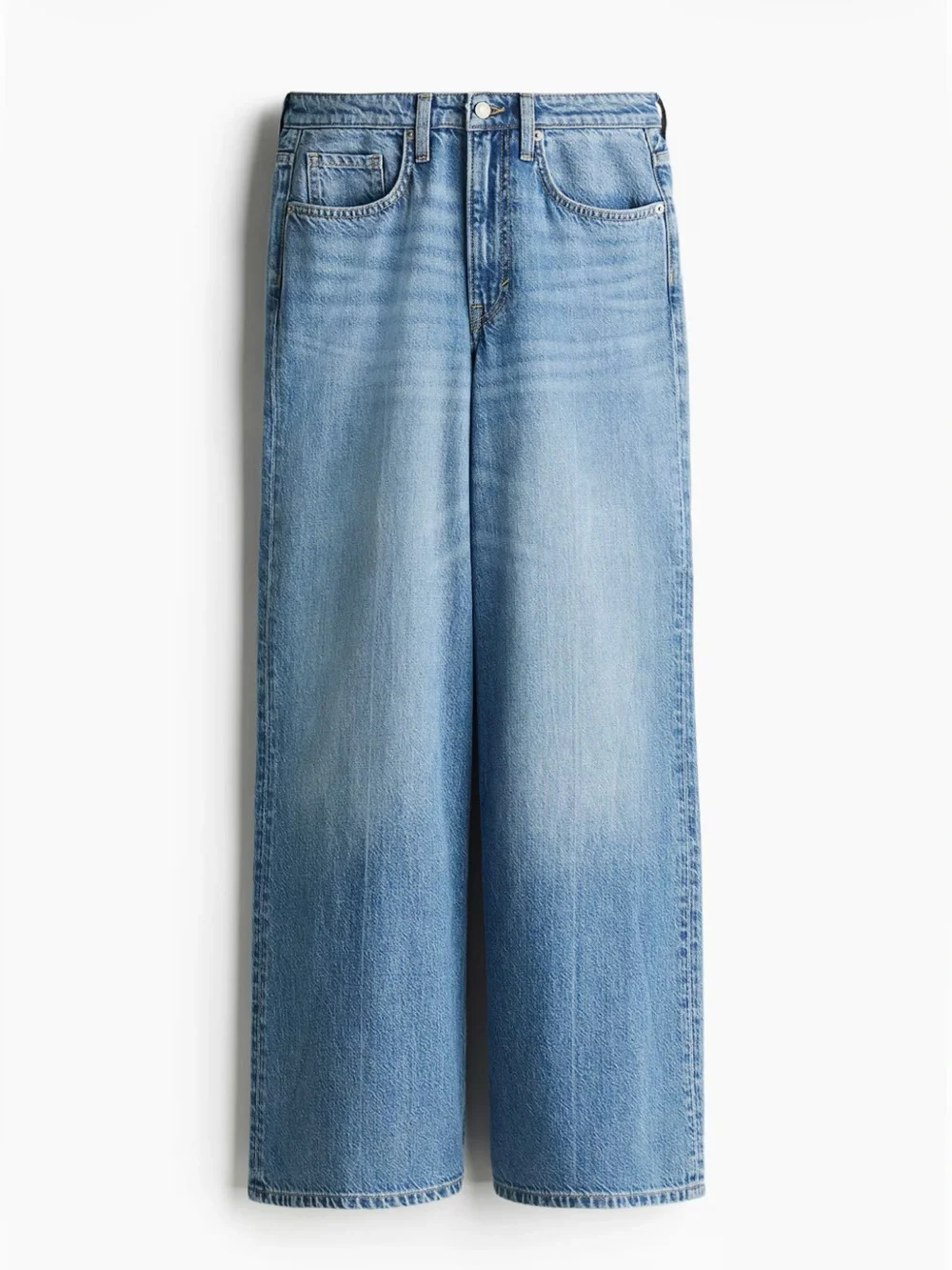 H&M High Rise Wide Leg Jeans Size 6